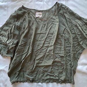Olive Green Women's Top